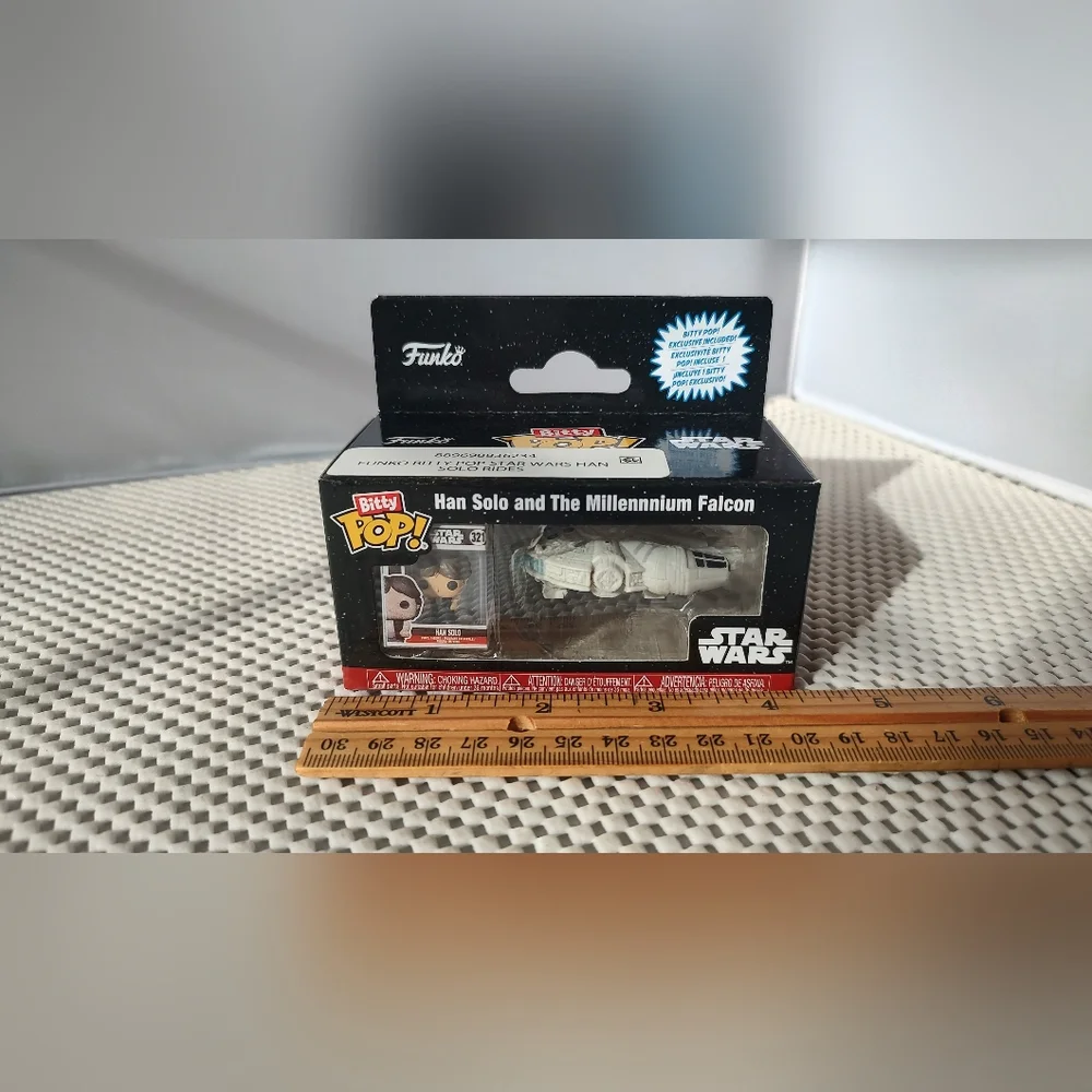 Funko Bitty POP Ride: Star Wars Han Solo with the Millennium Falcon Collectible